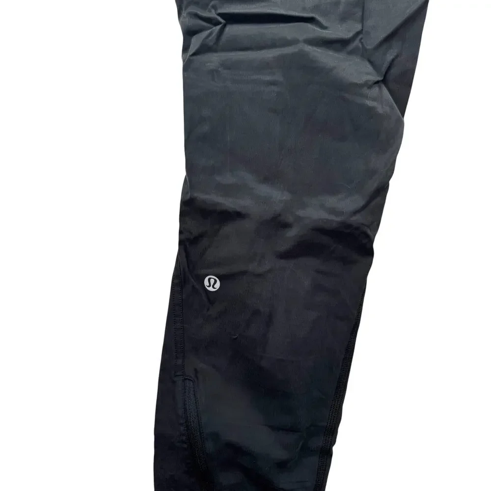 lululemon Adapted State Training Jogger 2 Black Zip Cuff High Rise Running Pant